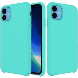 Mobigear Rubber Touch iPhone 11 Silikon Hülle Backcover - Türkis