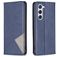 Mobigear Rhombus Slim Samsung Galaxy S25 Hülle Klapphülle - Blau