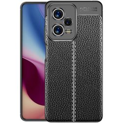 Mobigear Luxury POCO X5 Pro Hülle Flexibles TPU Backcover - Schwarz