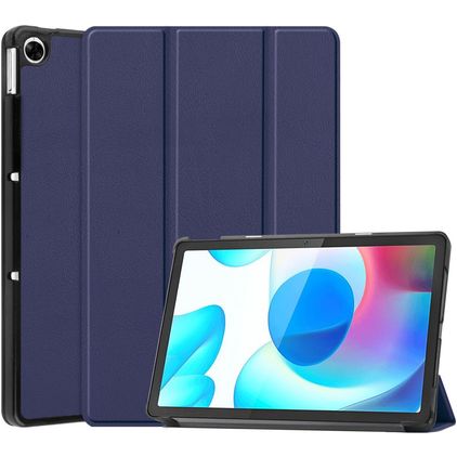Mobigear Tri-Fold Realme Pad 10.4 (2021) Hülle Klapphülle - Dunkelblau
