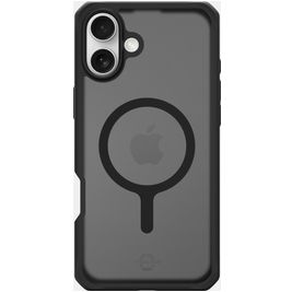 ITSKINS Level 2 HybridMagFrost R iPhone 16 MagSafe Hülle Hardcase Backcover Stoßfest - Schwarz