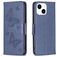 Mobigear Butterfly iPhone 15 Hülle Klapphülle Geldbörse - Blau