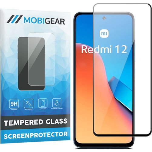 Mobigear Premium Xiaomi Redmi 12 Panzerglas Displayschutz - Hüllenfreundlich