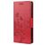 Mobigear Flowers Samsung Galaxy A33 Hülle Klapphülle Geldbörse - Rot