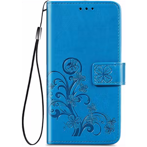 Mobigear Clover Samsung Galaxy S20 FE Hülle Klapphülle Geldbörse - Blau