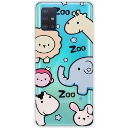 Mobigear Design Samsung Galaxy A71 Hülle Flexibles TPU Backcover - Zoo