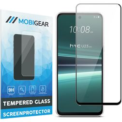 Mobigear Premium HTC U23 Pro Panzerglas Displayschutz - Hüllenfreundlich - Schwarz