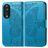 Mobigear Butterfly HONOR 90 Hülle Klapphülle Geldbörse - Blau