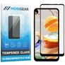 Mobigear Premium LG K61 Panzerglas Displayschutz - Hüllenfreundlich - Schwarz