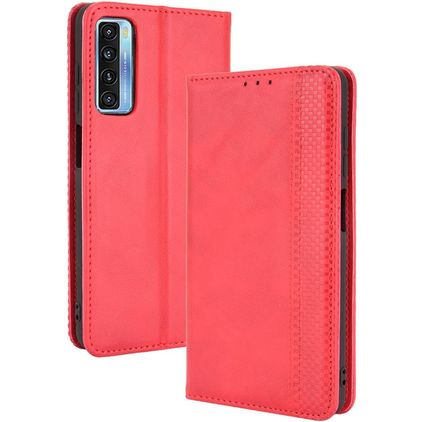 Mobigear Sensation TCL 20 5G Hülle Klapphülle Geldbörse - Rot