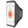 Mobiparts Comfort Fit Handyhalterung Joggen iPhone SE (2016) Sporthülle Neopren Sportarmband - Schwarz