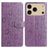 Mobigear Flowers iPhone 17 Pro Hülle Klapphülle Geldbörse - Lila