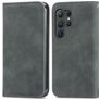 Mobigear Retro Slim Samsung Galaxy S25 Ultra Hülle Klapphülle Geldbörse - Grau