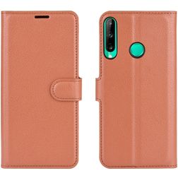 Mobigear Classic Huawei P40 Lite E Hülle Klapphülle Geldbörse - Braun