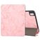 Mobigear Tri-Fold Marble iPad Air 11 Zoll (2024) Hülle Klapphülle + Stifthalter - Pink