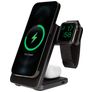 Mobiparts Foldable 3 in 1 Ladestation Qi 15W - Schwarz