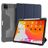 Mutural Tri-Fold Tough iPad Pro 12.9 Zoll (2021) Hülle Klapphülle + Stifthalter - Schwarz / Marineblau