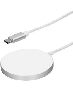 Mobiparts Charge Pad Kabelloses Ladegerät MagSafe 1 m 25W - Weiß