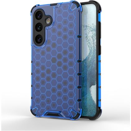 Mobigear Honeycomb Samsung Galaxy S24 Hardcase Backcover Shockproof - Blau