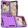 Mobigear Heavy Armor Motorola Razr 50 Hülle Hardcase Backcover Stoßfest - Lila