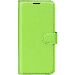 Mobigear Classic Samsung Galaxy M22 Hülle Klapphülle Geldbörse - Grün