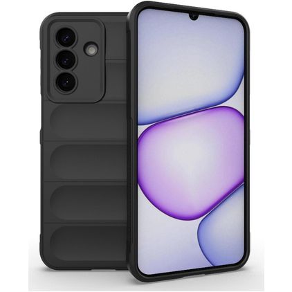 Mobigear Bumpy Samsung Galaxy A27 Hülle Flexibles TPU Backcover - Schwarz