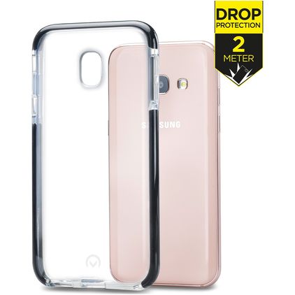 Mobilize Shatterproof Samsung Galaxy A3 (2017) Hardcase Backcover Shockproof - Transparent / Schwarz