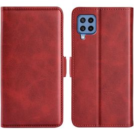 Mobigear Slim Magnet Samsung Galaxy M22 Hülle Klapphülle Geldbörse - Rot
