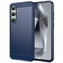 Mobigear Brushed Slim Samsung Galaxy S24 FE Hülle Flexibles TPU Backcover - Blau