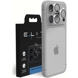 Elite iPhone 17 Pro Max Panzerglas Gehärtetes Glas Kameralinsen Schutz - Hüllenfreundlich - Silber