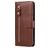 Mobigear Zipper Xiaomi Mi Note 10 Lite Hülle Klapphülle Geldbörse - Braun