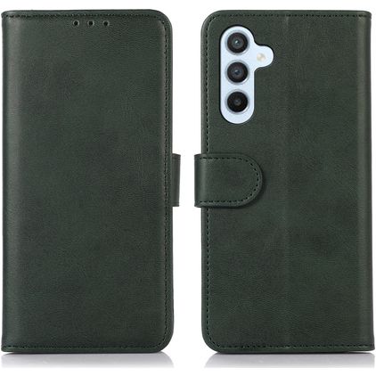 Mobigear Wallet Samsung Galaxy A35 Hülle Klapphülle Geldbörse - Grün