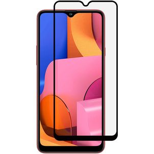Mobigear Premium Samsung Galaxy A20s Panzerglas Gehärtetes Glas Displayschutz - Hüllenfreundlich - Schwarz