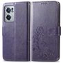 Mobigear Clover OnePlus Nord CE 2 Hülle Klapphülle Geldbörse - Lila