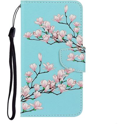 Mobigear Design Xiaomi Redmi 9C Hülle Klapphülle Geldbörse - Blühen