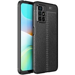 Mobigear Luxury Xiaomi Redmi 10 4G Hülle Flexibles TPU Backcover - Schwarz