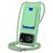 Mobigear Lanyard Card iPhone 17 Pro Max Silikon Handykette mit Kartenhalter - Grün