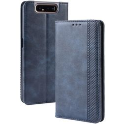 Mobigear Sensation Samsung Galaxy A80 Hülle Klapphülle Geldbörse - Blau