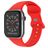Mobigear Sport Dual Silikon Apple Watch Armband Drückerschließe - 42/41/40/38 mm - Rot