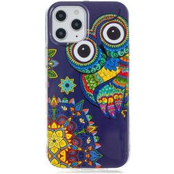 Mobigear Design iPhone 12 Pro Max Hülle Flexibles TPU Backcover - Eule