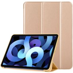 Mobigear Tri-Fold Gel iPad Air 4 (2020) TPU / Kunstleder Klapphülle - Gold
