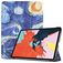 Mobigear Tri-Fold iPad Air 4 (2020) Hülle Klapphülle - The Starry Night