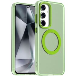 Mobigear Shockproof Samsung Galaxy S24 FE MagSafe Hülle Hardcase Backcover - Grün