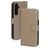 Mobiparts Samsung Galaxy A35 Echtleder Klapphülle Portemonnaie - Taupe