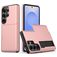 Mobigear Card Samsung Galaxy S26 Ultra Hardcase Backcover Shockproof mit Kartenfach - Roségold