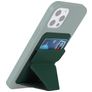 Mobigear Folding Snap-On Kartenetui - 3 Karten - MagSafe Kompatibel - Grün
