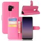 Mobigear Classic Samsung Galaxy A8 (2018) Hülle Klapphülle Geldbörse - Magenta