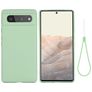 Mobigear Rubber Touch Google Pixel 6 Silikon Hülle Backcover - Grün