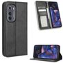 Mobigear Sensation Motorola Edge (2022) Hülle Klapphülle Geldbörse - Schwarz