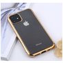 Mobigear Royal iPhone 11 Pro Max Hülle Flexibles TPU Backcover - Transparent / Gold